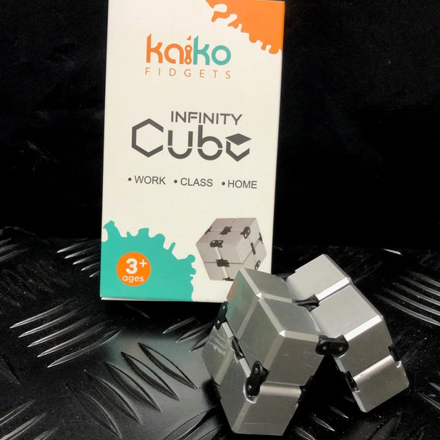 Silver Infinity Cube Fidget by Kaiko Fidgets - Sensory Kingdom
