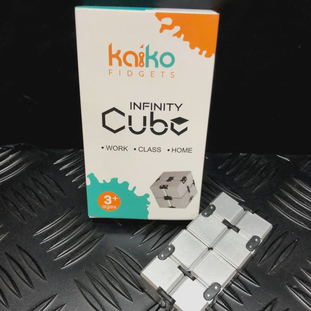 Silver Infinity Cube Fidget by Kaiko Fidgets - Sensory Kingdom