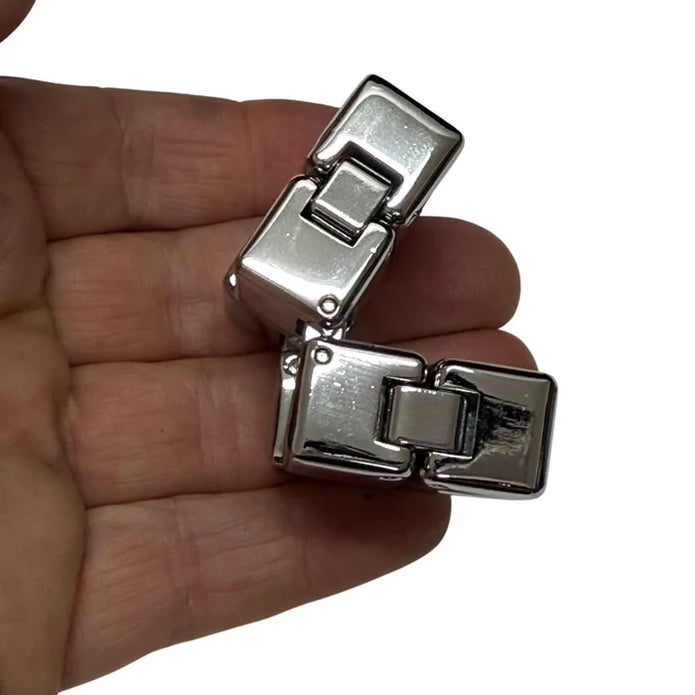 Gloss Silver MINI Infinity Cube - Sensory Kingdom