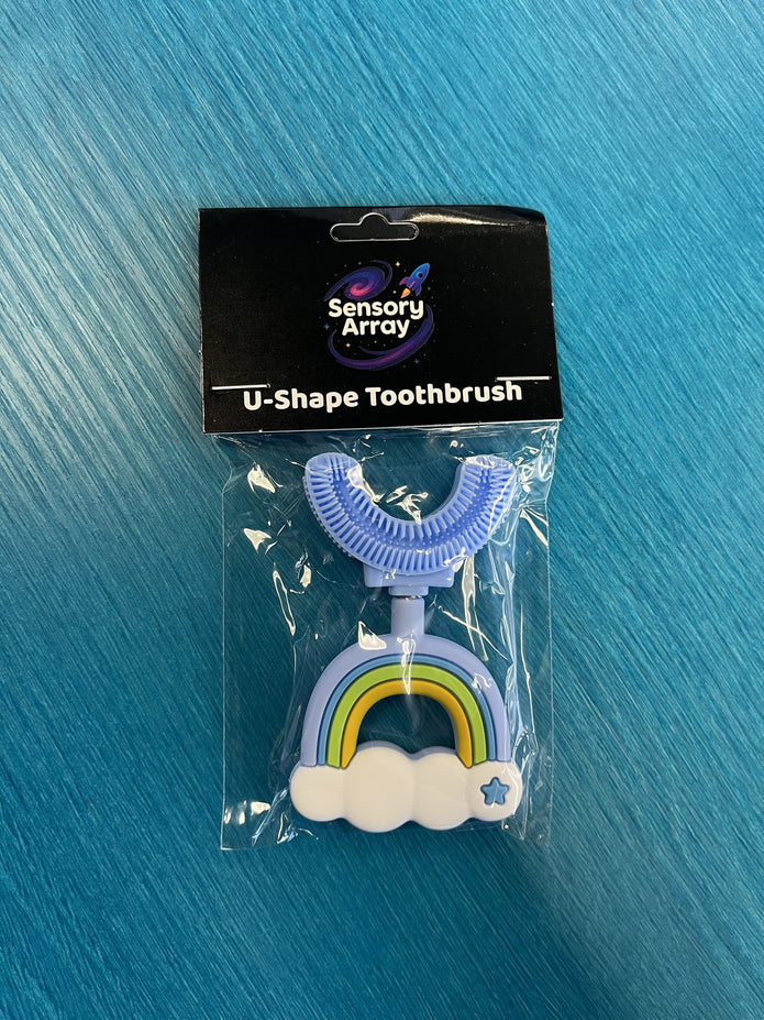 U Shaped Toothbrush - Small Rainbow