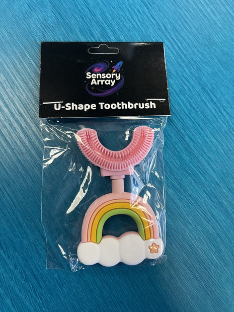 U Shaped Toothbrush - Small Rainbow