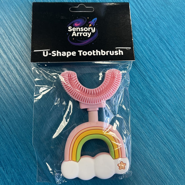 U Shaped Toothbrush - Small Rainbow