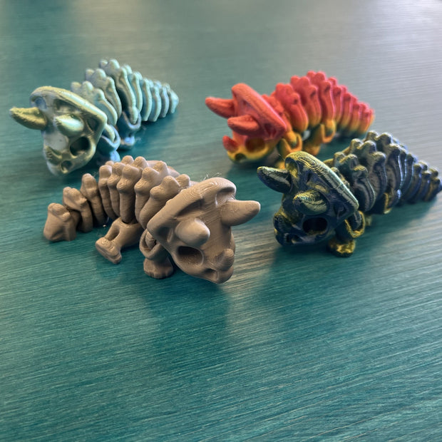 3D Mini Triceratops